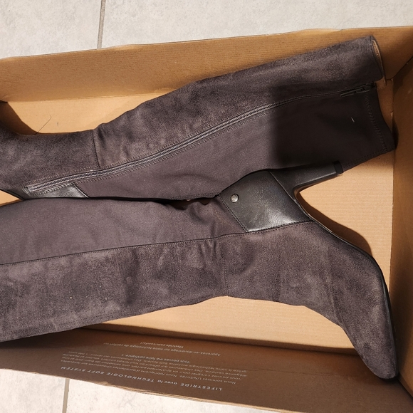 Life Stride Gracie Stone Gray Shoes - Picture 1 of 3